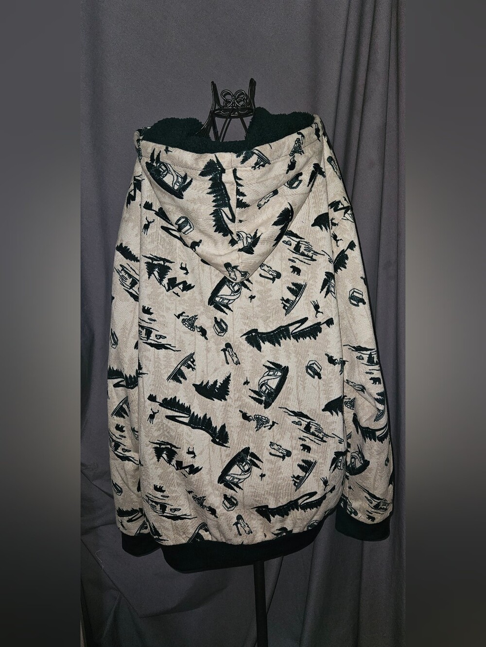 Canyon Creek Men's Graphic Zip-Up Hoodie Jacket - Picture 3 of 4